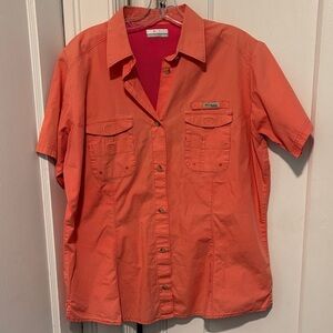 Columbia Women's Vibrant Orange Casual Shirt